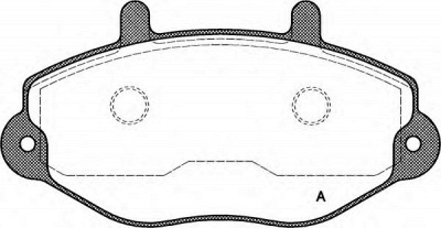 OPEN PARTS bpa039200 -  Комплект тормозных колодок, дисковый тормоз